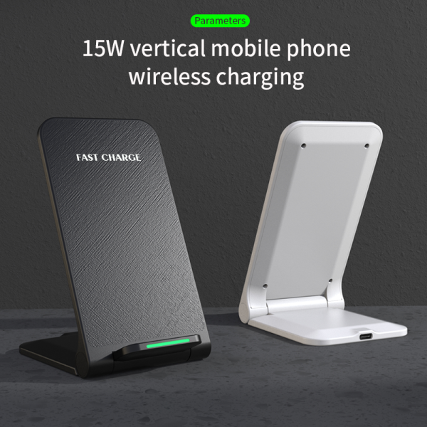 Wireless Charging Stand with Fast 10W/15W Power and Type-C Docking, Compatible with Android and IOS - Image 4
